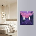 thumbnail image 4 of Yayeee Toggle Light Switch Wall Plate 3-Gang 6.37"x4.48" Decorative Outlet Cover, White Cat Walking, 4 of 7