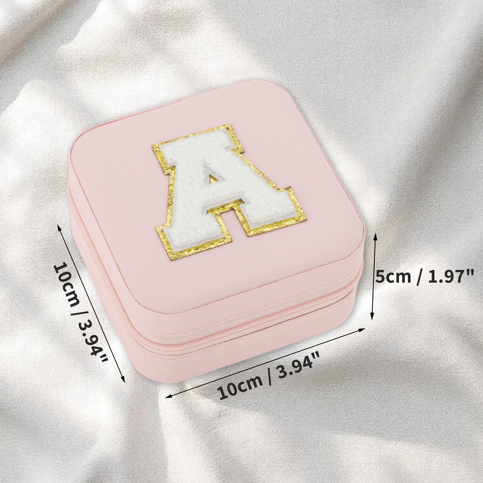 Unique Bargains Letter I Travel Jewelry Box, Organizer for Necklace and Ring