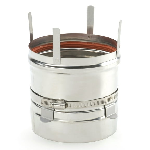 Heat-Fab 9501Rypk Saf-T Vent Ci  Raypak Hi-Delta 302 Adapter - Stainless Steel