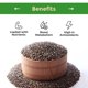 thumbnail image 4 of Black Chia Seeds - Natural Superfood | Raw, Gluten-Free, Vegan & Kosher | Healthy Food Perfect for Oatmeal, Shakes, Smoothies | Source of Protein Omega 3, Fiber. 5(LB) Bag, 4 of 5