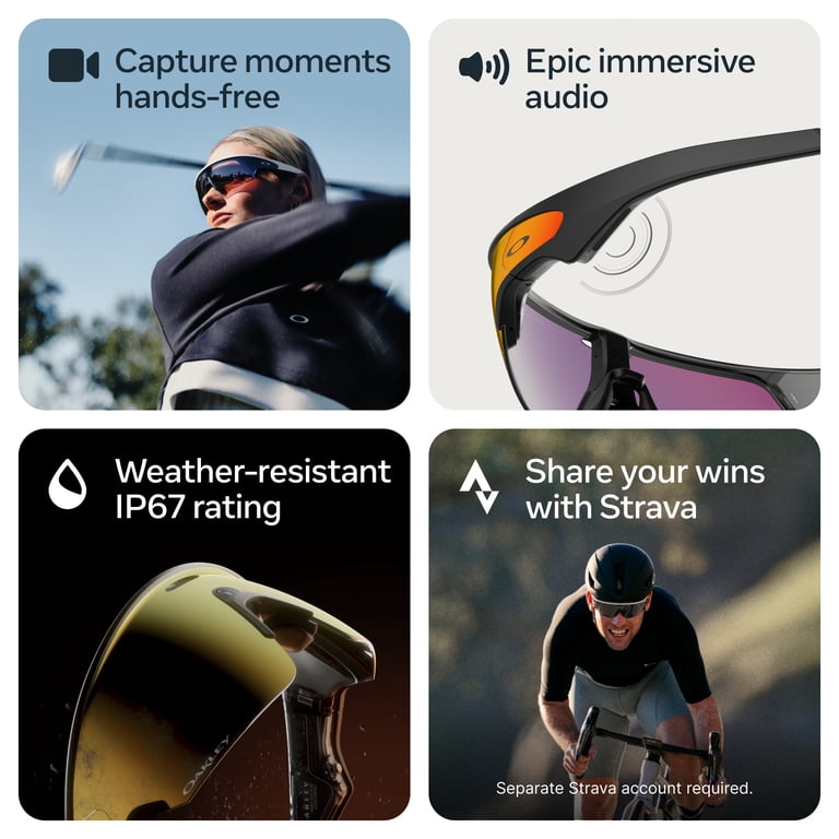 Oakley Meta Vanguard, Black, Prizm™ 24K Black Lenses | Smart AI