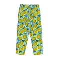 thumbnail image 5 of Sigee Lemon1 Print Women's Soft Pajama Pants - Breathable and Comfortable Lounge Sleep Bottoms with Elastic Waistband and Pockets-Large, 5 of 9