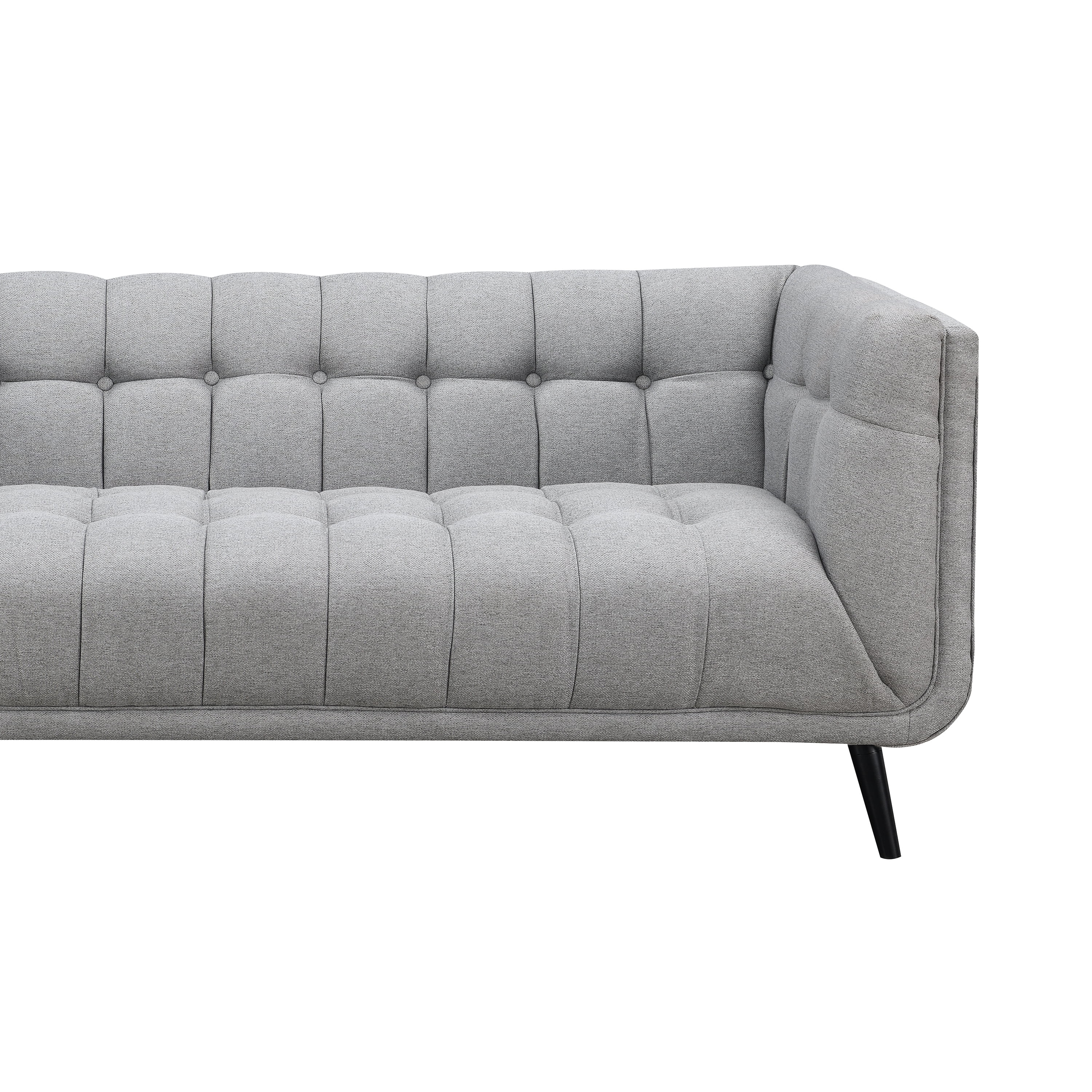 AC Pacific Mid-Century Modern Gray Living Room Sofa