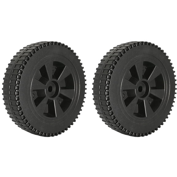 HONGDI Grill Wheels Replacement Parts Plastic Black BBQ Wheels 2PCS 5.98 x 1.57 x 0.41inch