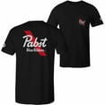 thumbnail image 1 of Pabst Blue Ribbon Logo Text Front and Back Print T-Shirt-Large, 1 of 3