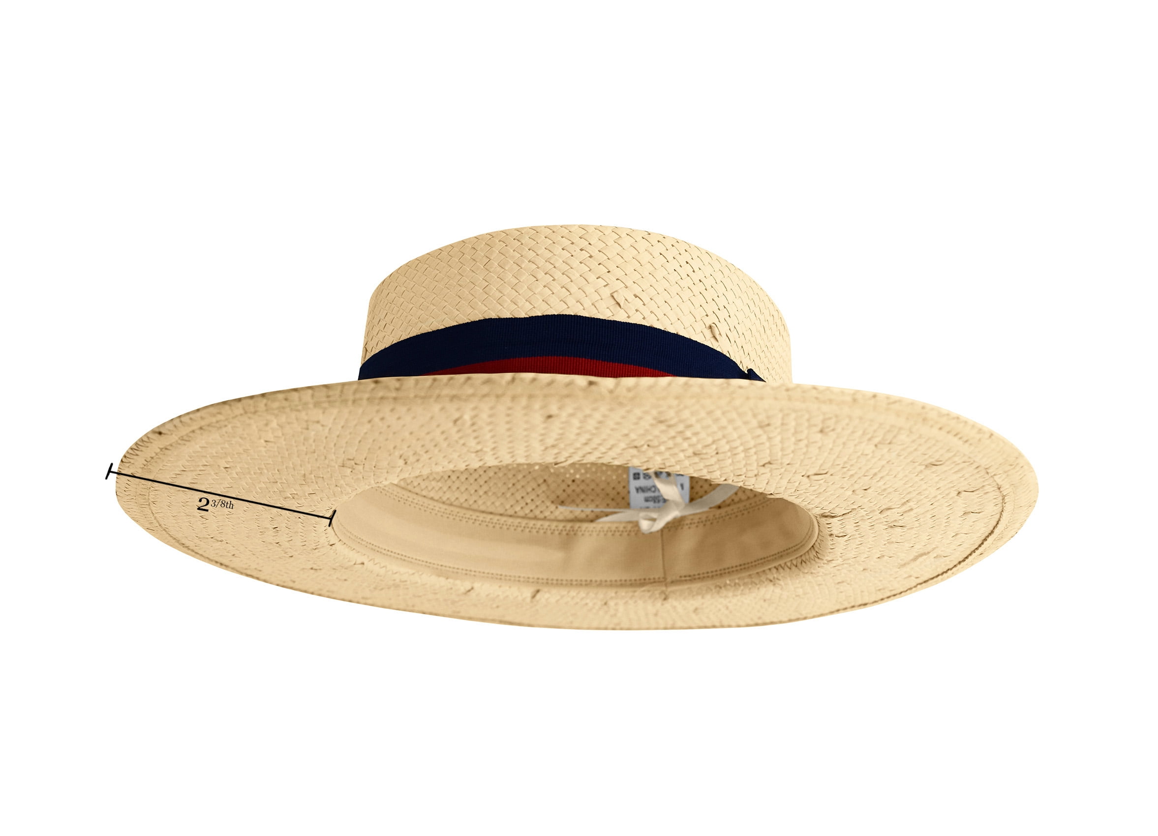 Boat Hat Women's Straw Hat Skimmer Wide Brim Roar Halloween