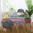 thumbnail image 3 of Yayeee Tablecloths 54" x 54" Rectangle Wrinkle Resistant Party Table Cover, Ocean Boat, 3 of 8