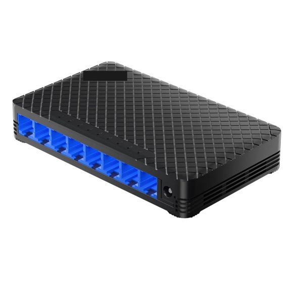 8 Port Full Gigabit Plastic Unmanaged Network Ethernet Switch