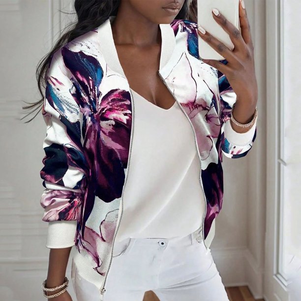 Chaquetas y abrigos casuales sin capucha de manga larga para mujer, chaqueta con cremallera, chaqueta holgada, abrigo para mujer