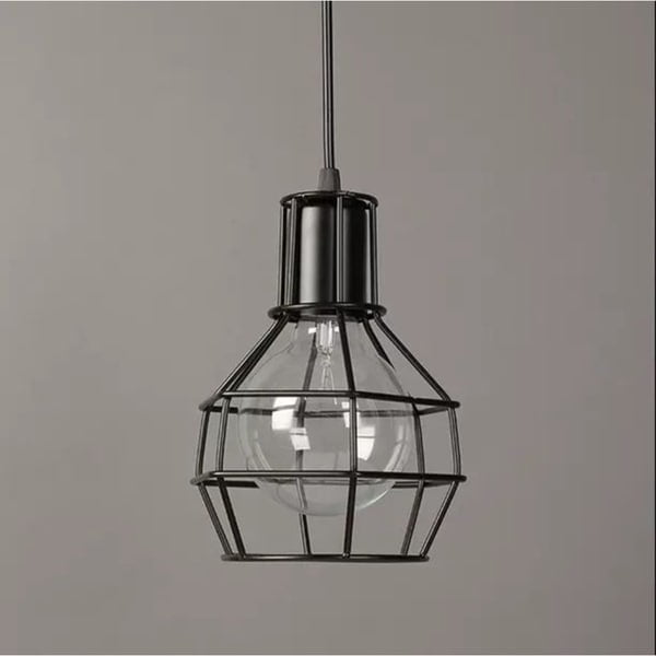 Lourdes Adjustable Height 1-light Edison Pendant with Bulb