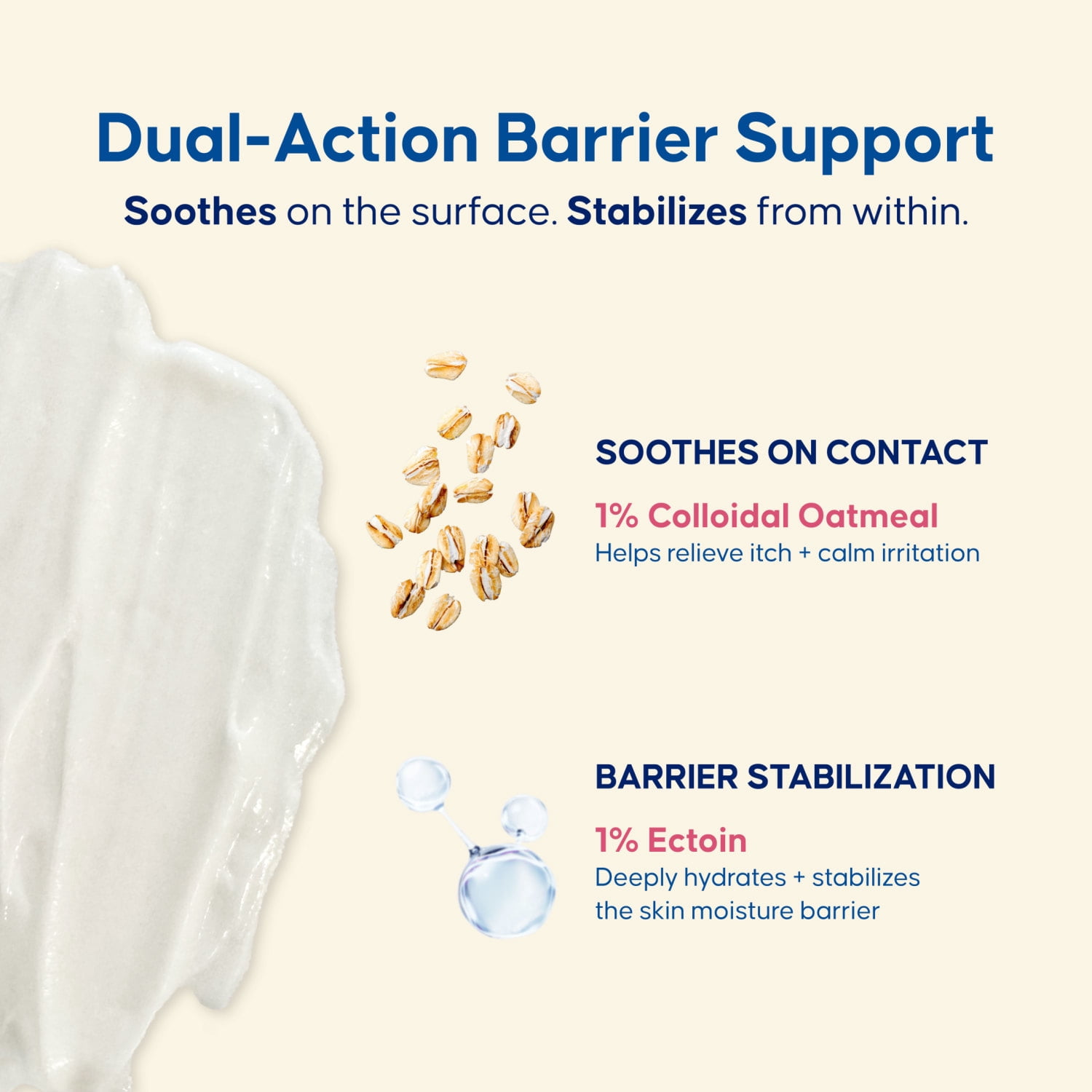 Triple Paste Baby & Children Eczema Care Daily Barrier Cream, with 1% Colloidal Oatmeal & 1% Ectoin, 7 oz