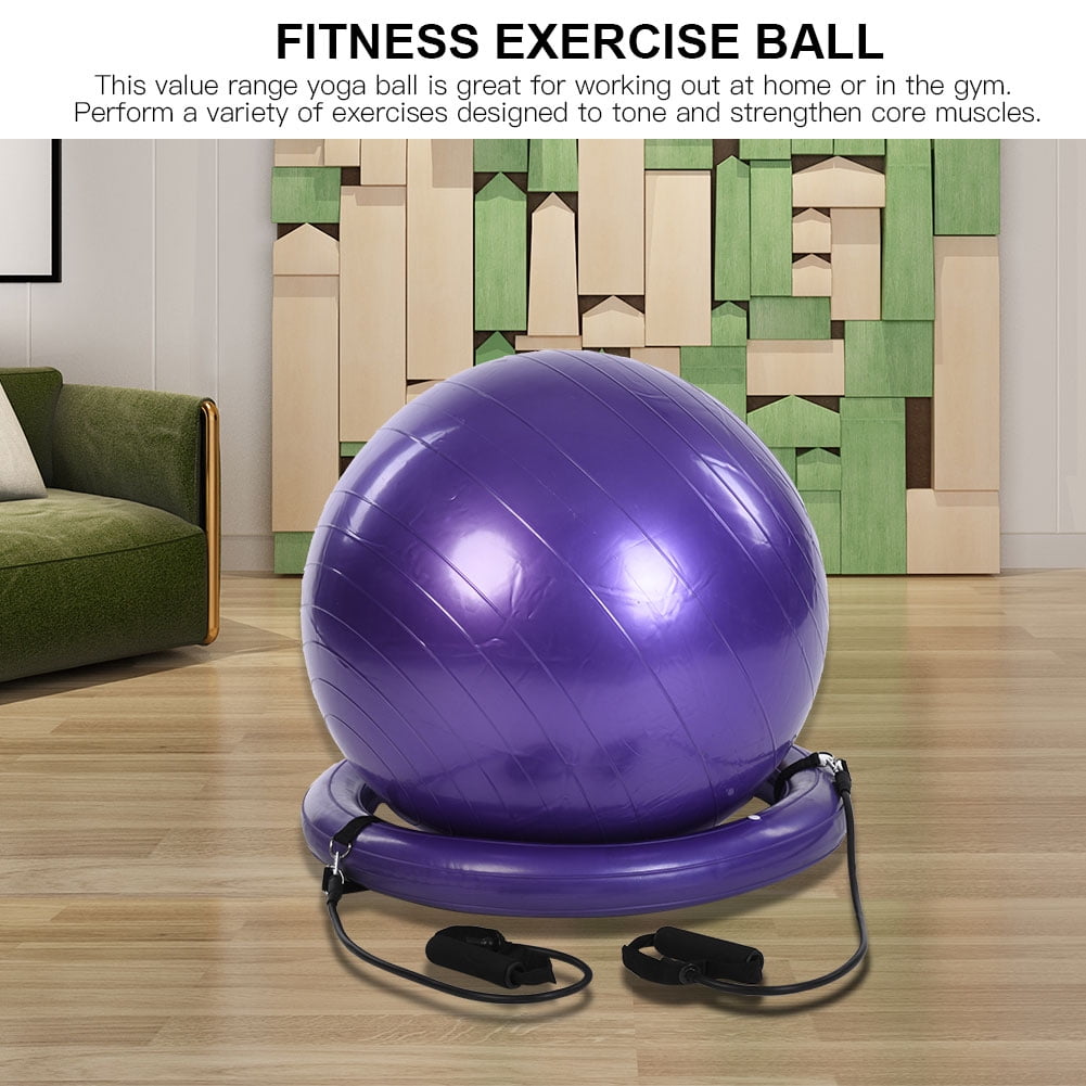 OTVIAP Yoga Fitness Balancing Exercise Ball with ...
