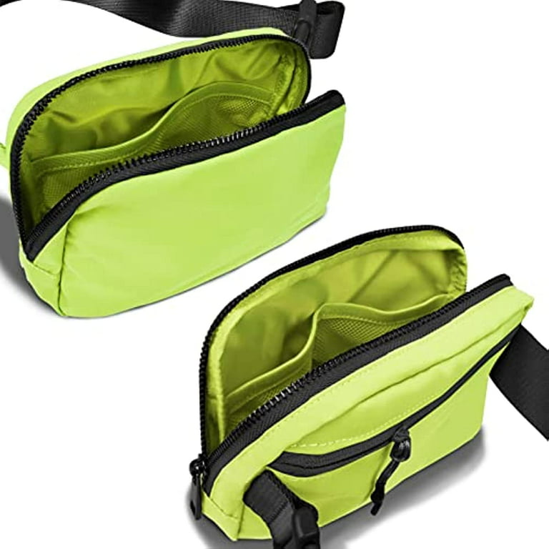 Men Neon Lime Crossbody Bag