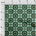 thumbnail image 1 of oneOone Silk Tabby Dark Teal Green Fabric Floral Block Sewing Craft Projects Fabric Prints By Yard 42 Inches Wide, 1 of 4
