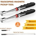 thumbnail image 2 of BlinkLLX 2 Pcs 20 Lbs Telescoping Magnetic Pickup Tool for Small Metal Tools Extends from 7 to 30 inches telescoping magnet Extendable Magnet Stick Gadget for Men Women Husband Father's Day(Black), 2 of 6