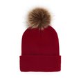 thumbnail image 4 of Kids Winter Hat Toddler Knitted Pom Beanie Hat Cotton Lined Faux Cap Baby Girls Boys Hat, 4 of 5