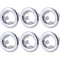 thumbnail image 1 of GHSDFBB 6 Pack Sink Overflow Ring, Bathroom Kitchen Sink Basin Trim Overflow Cover Hole Insert Cap Chrome, 1 of 6