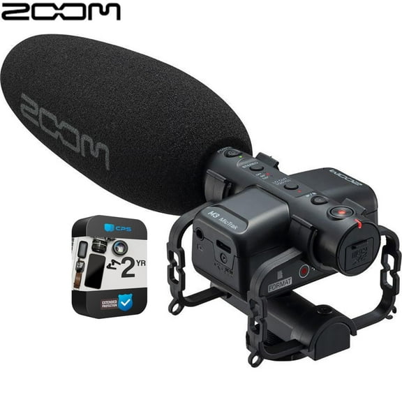 Zoom ZM3 MicTrak Stereo Shotgun Microphone and Recorder Bundle with 2 YR CPS Enhanced Protection Pack
