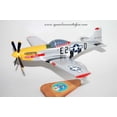 thumbnail image 2 of 375th Fighter Squadron P-51 Mustang Model, Mahogany, 1/25 (15"X18") Scale, WWII, North American, 2 of 6