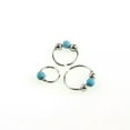 thumbnail image 6 of K-KED Body Piercing Delicate Jewelry 1Pcs Nose Ring Faux Turquoise Nose Piercing Hoop Rose Gold-13, 6 of 9