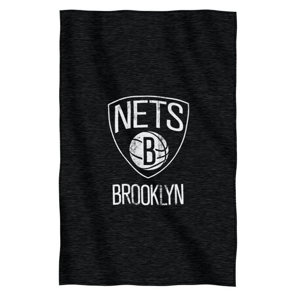 Brooklyn Basketball Nets Logo Sweatshirt Material Poly/Cotton Throw Blanket