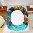 thumbnail image 5 of Feelyou 3D Sea Turtle Full Size Sheets, Ocean Sealife Bed Sheets, Marine Coral Sheet Sets, Super Cozy Bedroom Decor, 4-Piece, 5 of 7