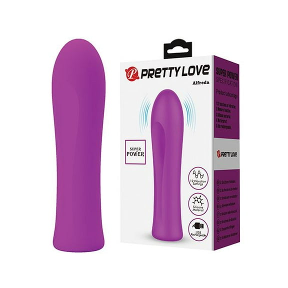 Pretty Love Super Power Alfreda Bullet Vibrator, Fuchsia