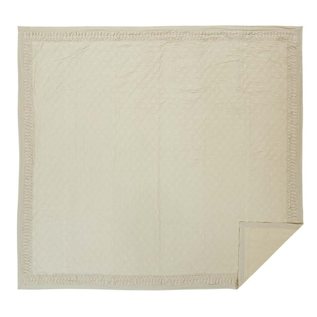 VHC Brand Adelia Creme 105"W X 95"L King Quilt 29169