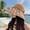 Khaki, variant on Women's Foldable Straw Bucket Hat - UPF50 Soft Brim UV Sun Hat for Outdoor & Travel