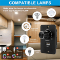 thumbnail image 4 of DC 12-24 V LED Dimmer PWM Dimmer Switch, 5 A 3 Wire Dimmer for LED Bulbs with USB Fast Charging QC 3.0 for RV,Boat,Truck, 4 of 7