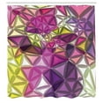 thumbnail image 3 of Ambesonne Abstract Shower Curtain, Geometrical Diamond, 69"Wx70"L, Purple Yellow, 3 of 5