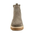 thumbnail image 6 of Journee Signature Womens Genuine Leather Bristol Round Toe Block Heel Chelsea Booties, 6 of 8
