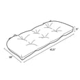thumbnail image 4 of Arden Selections 18" x 41.5" Gray Damask Rectangle Settee Outdoor Seating Cushion, 4 of 12