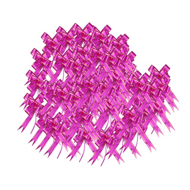 200 piezas de nudo de lazo, corbata de cuerda, accesorio de aniversario, decoración de boda, decoración de San Valentín, manualidades Kits de decoración para fiestas borde de oro rojo rosa Wosthever HA059838-04B
