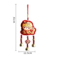 thumbnail image 5 of Plush Pendant 2025 New Year Hanging Pendant with Hook Year of Snake Auspicious Cartoon Lion Tassel Tree Window Car Decoration Chinese Style Pendant, 5 of 8