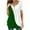 Green, variant on Womens Plus Size,Women Fashion Solid Color Casual V-Neck Short Sleeve Loose T-Shirt Tops