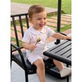 thumbnail image 5 of Loicainy Baby Toddler Boy Summer Clothes Set 6 12 18 24 Months 2T 3T 4T Short Sleeve Doll Collar Tops Elastic Shorts Outfits, 5 of 9