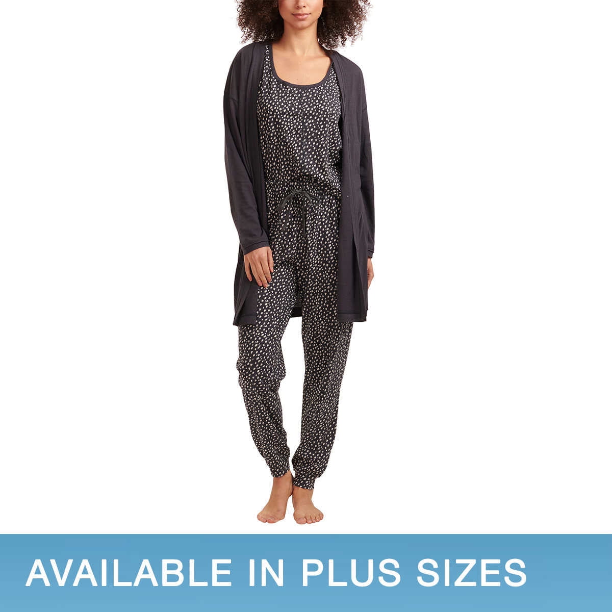 Karen Neuburger Ladies’ 3Piece Sleep Lounge Set Dark Gray, Size