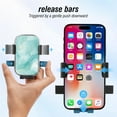 thumbnail image 2 of CACOCO-Phone Holders For Your Car Vent ， With Newest Metal Hook Clip， Car Phone Holder Cradle Fit For And All Smartphones (Green-Gold Marble), 2 of 4
