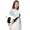 thumbnail image 4 of Panda Elegant Silk Scarf - Translucent Chiffon Yarn - Lightweight and Breathable - 180*73 inches - Stylish Accessory for Women, 4 of 6