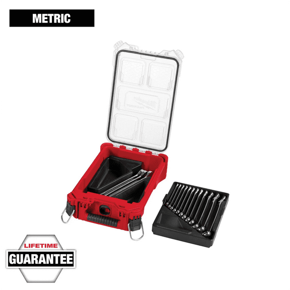 Milwaukee 48-22-9483 15PC Metric Combination Wrench Set with PACKOUT