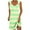 Green, variant on Beach Sundresses for Women 2025 Plus Size Comfort Solid Color Pocket Sleeveless V-Neck Dress Gifts for Womens ~