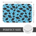 thumbnail image 2 of Sikiie Graduation Hats2 Print Flannel Anti-slip Floor Mat 16x24in, Thickened Dustproof Entrance Door Mat Floor Mat for Kitchen, Bathroom, Laundry Room, 2 of 7