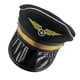 thumbnail image 2 of Sombrero de policía negro para adultos, ideal para cosplay de policía, fiestas de Halloween, actuaciones escénicas, gorras militares., 2 of 5
