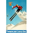 thumbnail image 2 of Vintage Apple Collection 21x32 White Modern Wood Framed Museum Art Print Titled - Timeberline Lodge, 2 of 4