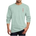 thumbnail image 2 of Yaoyar Men's Long Sleeve T-Shirt Graphic Tees for Men Valentine Print Holiday Shirts Basis Tops Blouse Long Sleeve Round-Neck Blouses, 2 of 5
