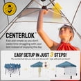 thumbnail image 4 of CROWN SHADES 10'x10' Instant Canopy Tent with 1 Sidewall with One Push Setup Sun Shelter for Events Parties Cyan Blue, 4 of 8