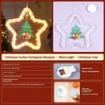 thumbnail image 7 of Christmas Curtain Lights Indoor Hanging Window Light Ring with Xmas Ornaments - Running Horse and Flowing Water Effect Christmas Window Lights Decorations, 7 of 7