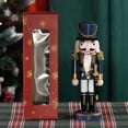 thumbnail image 4 of GAXIRE Wood Nutcracker for Festival 1Pack 10.8x3.8in, 4 of 8