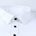thumbnail image 5 of Krdevn Mens Shirts - Men's Stretch Comfort Fit Dress Shirt Relaxed Fit Casual Wear Plus Size Formal Business Shirt Breathable Fabric,Mens Fall Shirts,Color:White,Size:8XL, 5 of 5